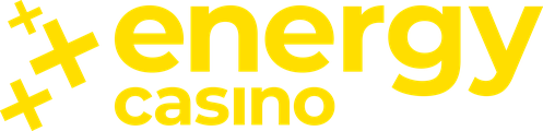 Energy Casino – żółte logo z krzyżykami energii